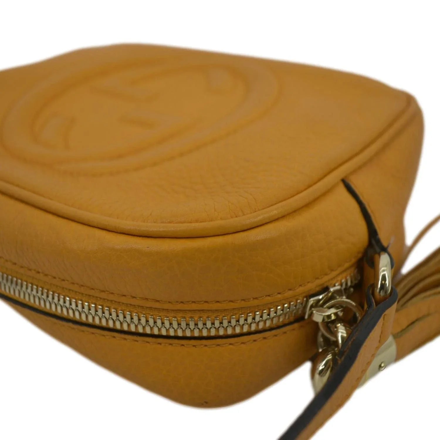 Camera Pre-owned GUCCI Orange 308364 Crossbody Leather Soho Disco Bag