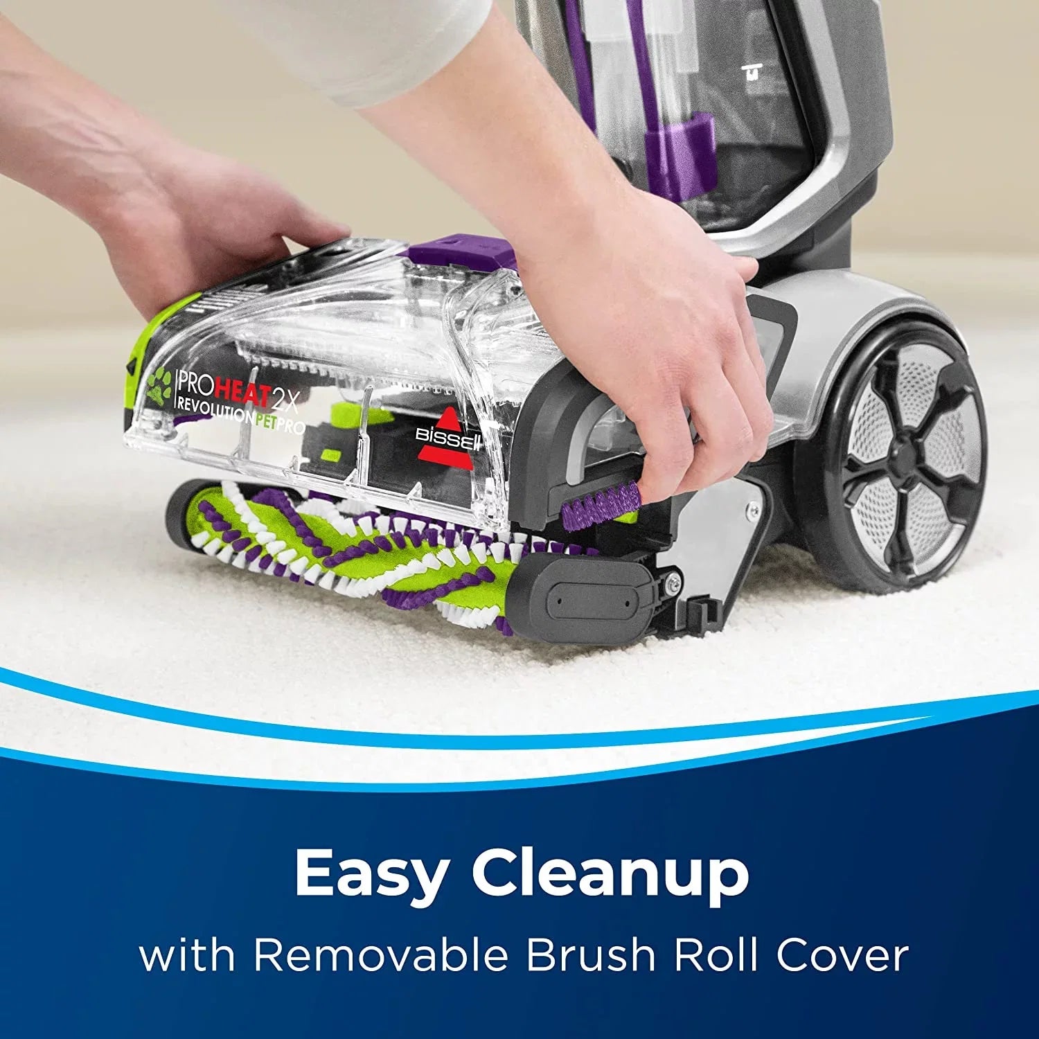 Cleaner Restored BISSELL Plus 3588F ProHeat Revolution Upright 2X Pet Deep (Refurbished) Pro