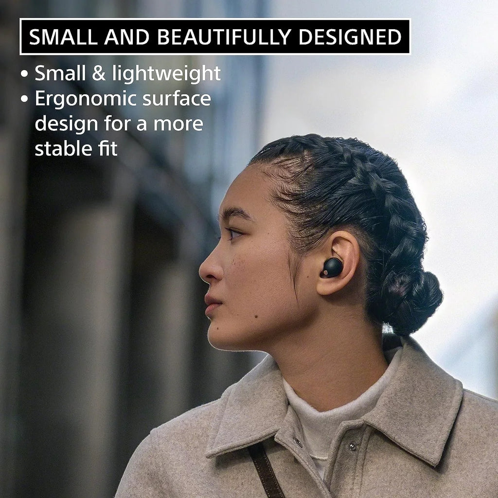 Coverage High-Res Sony Canceling 2 WF-1000XM5-BLACK Earbuds Year (2023) by an Additional Noise Wireless Protect with Epic