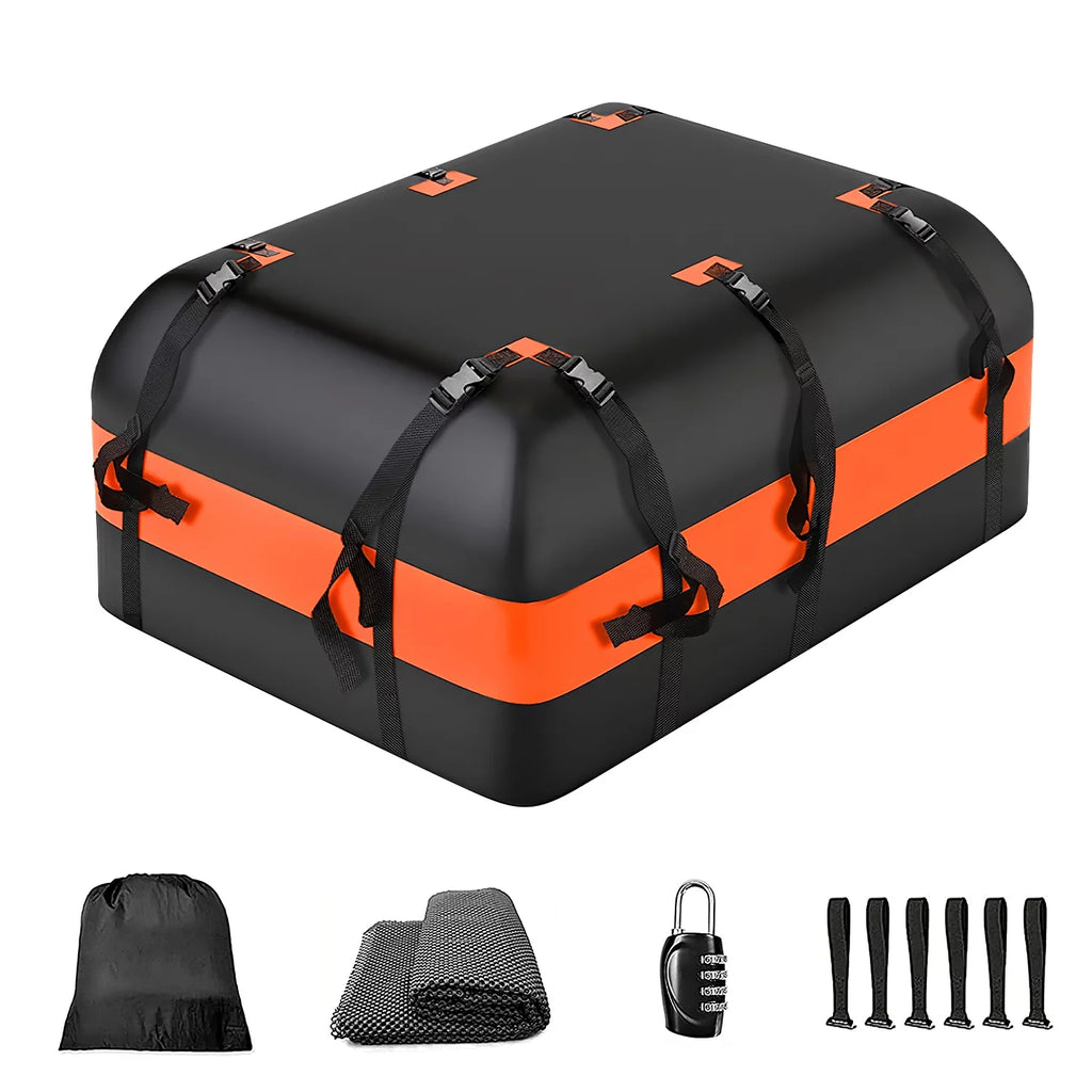 16 Bag Cubic Storage Vehicle, Carrier Large Waterproof Black Cargo Luggage Car feet Bag for Suit Anti-Slip Carriers iMounTEK Storage All Travel Mat Suv Rooftop