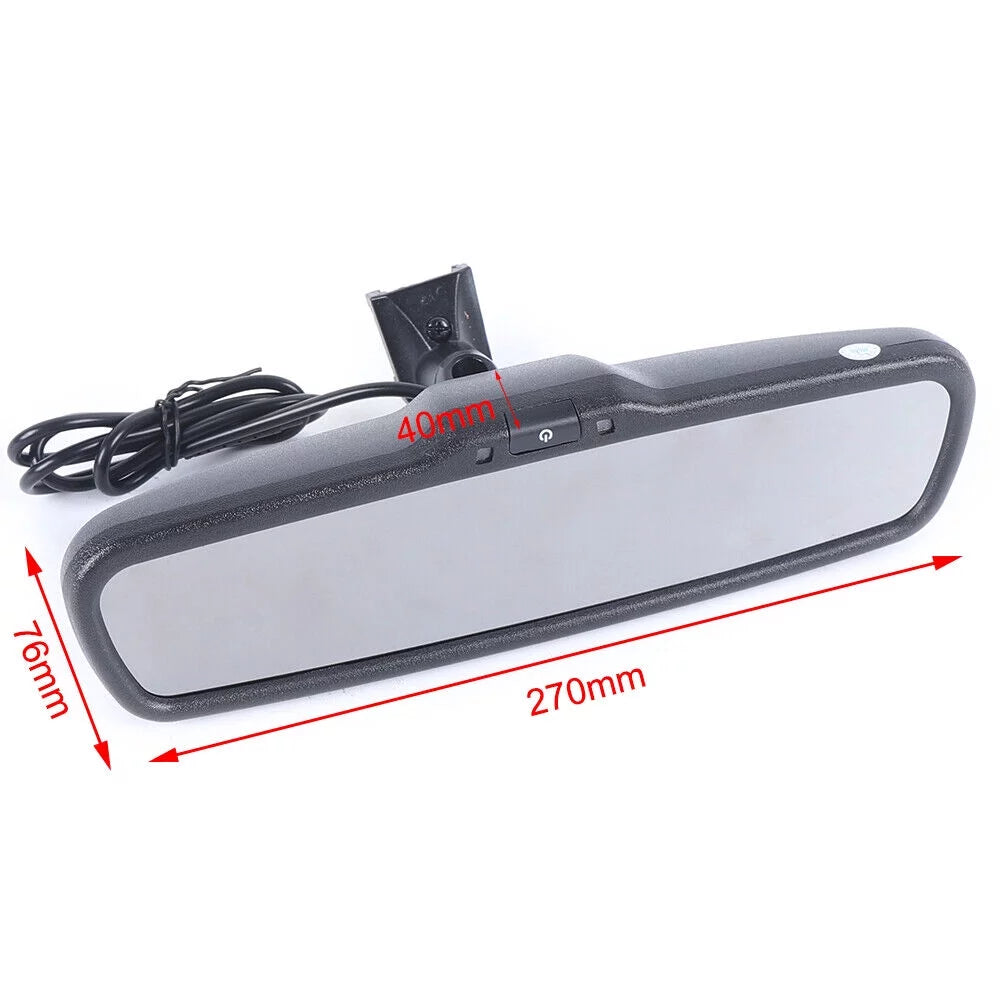 Mirror Camera Monitor &Bracket Rear TFT 4.3" View Reverse LCD Backup For Parking