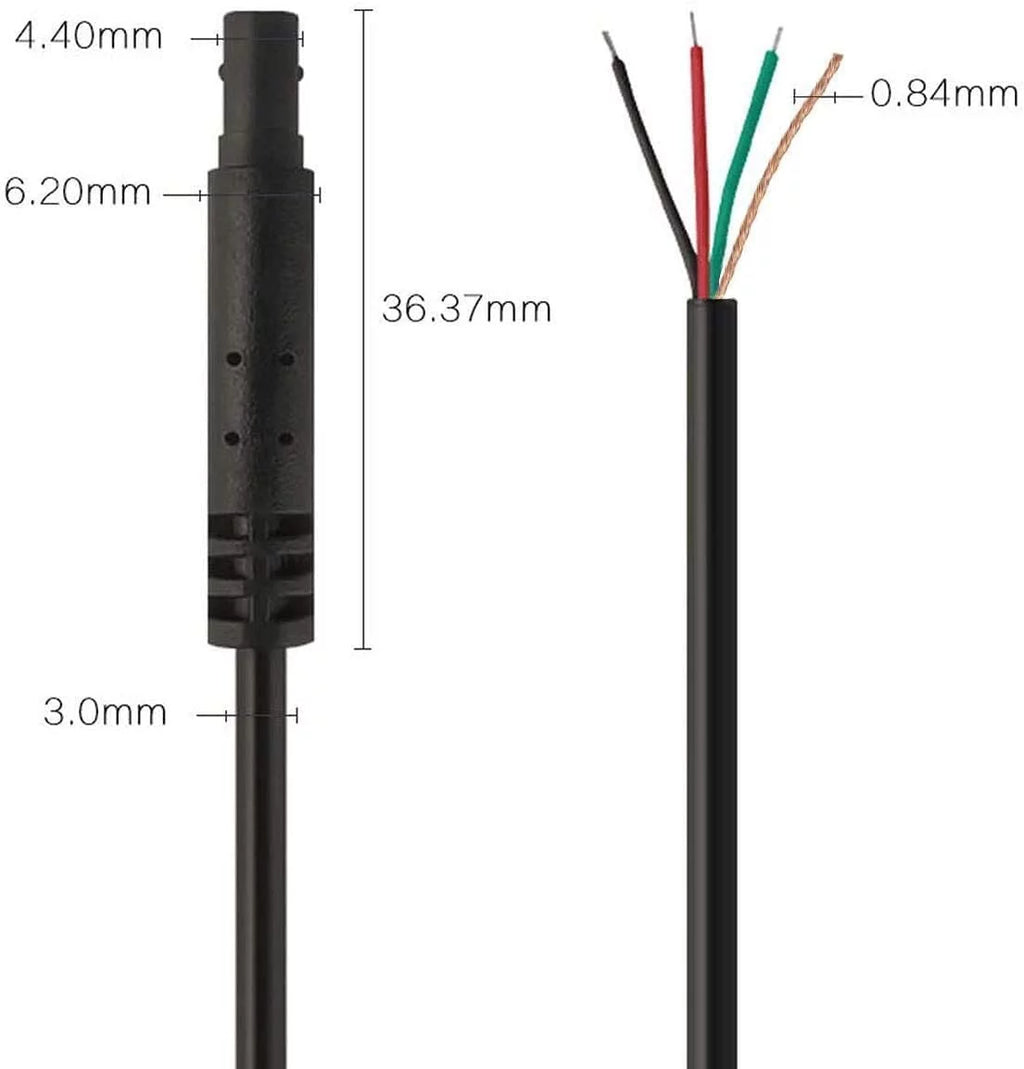50Feet Backup pin,2.5mm) Extension Cord for REDTIGER Cam(4 Camera Dash Cable