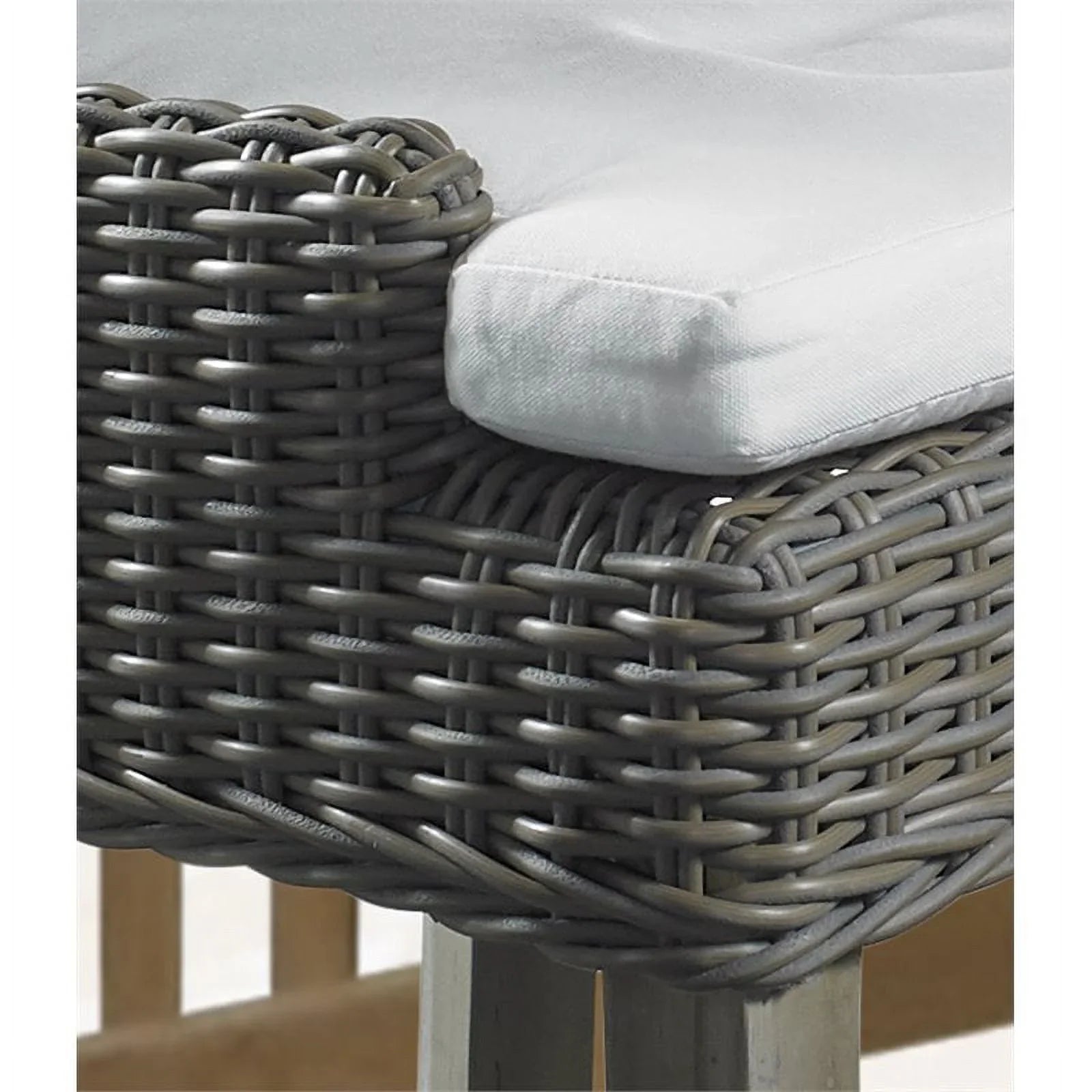 Padma's in Plantation Wicker Counterstool Kubu Alfresco Gray Patio