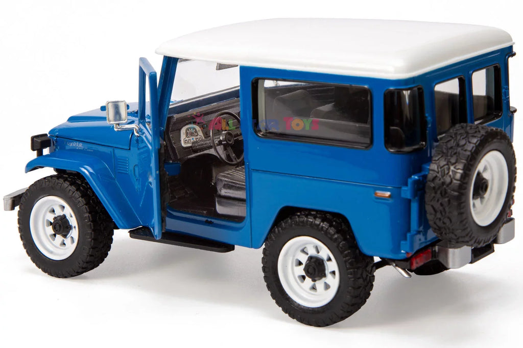 J40 Custom 1/24 Toys Wheels Cruiser Star Exclusive Royal by Land FJ40 All 79323 Toyota Cruiser Off-Road Model Motormax with Diecast FJ Blue