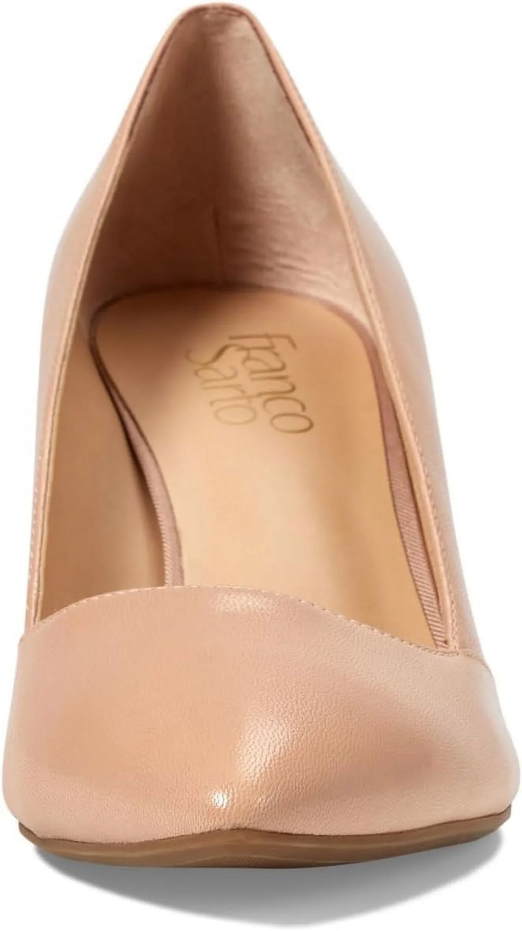 Pump 11 Sarto Womens Ballet US Frankie Wedge Pointed M Leather, Beige Toe Franco