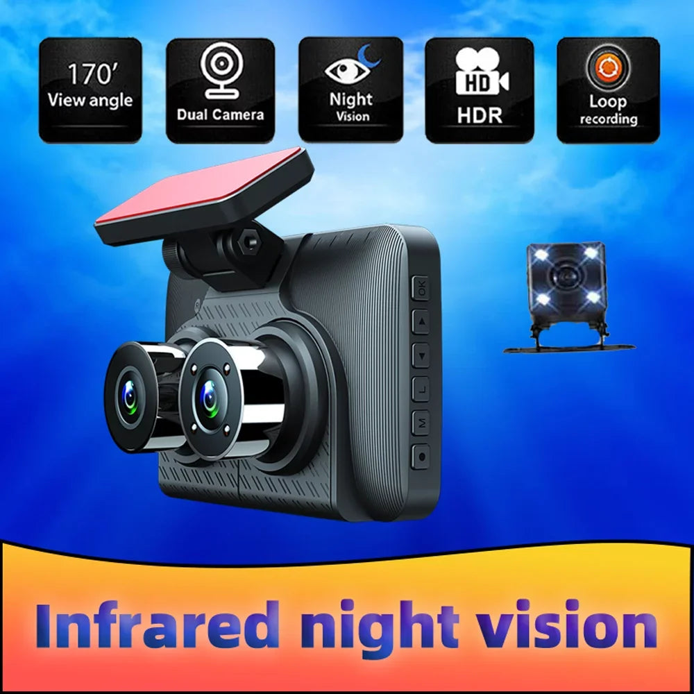 Driving Recording Rearview Car Safety Dash Angle Car Cameras Cam Camera Dcenta 3 Car Auto Recorder 4in Video Clear Mirror Camcorder Recorder Wide