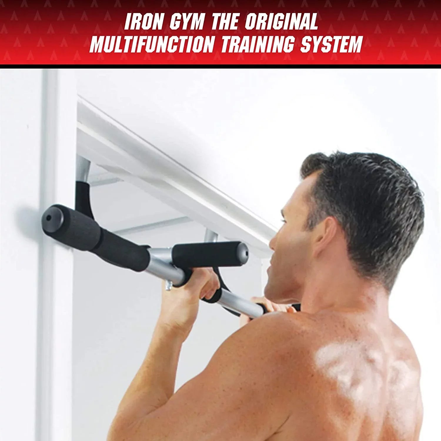 Gym for Chin-up Fitness Body Exercise Equipment Locking, Doorway, Bar Bar, Upper Screws Adjustable Home No Horizontal for Portable Total Delaman - Training Door Bars Iron Frame Width Up & Pull Workout