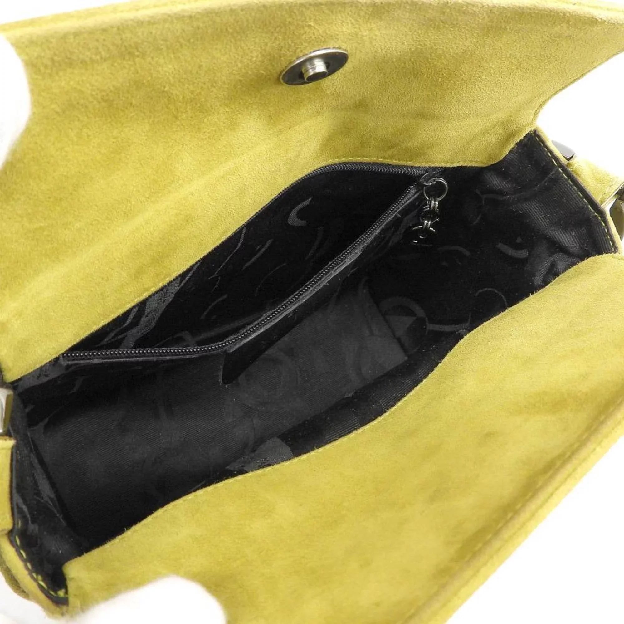 Suede Ferragamo Green SALVATORE Bag Pre-Owned BC217651 (Good) Shoulder FERRAGAMO Gancini Salvatore One