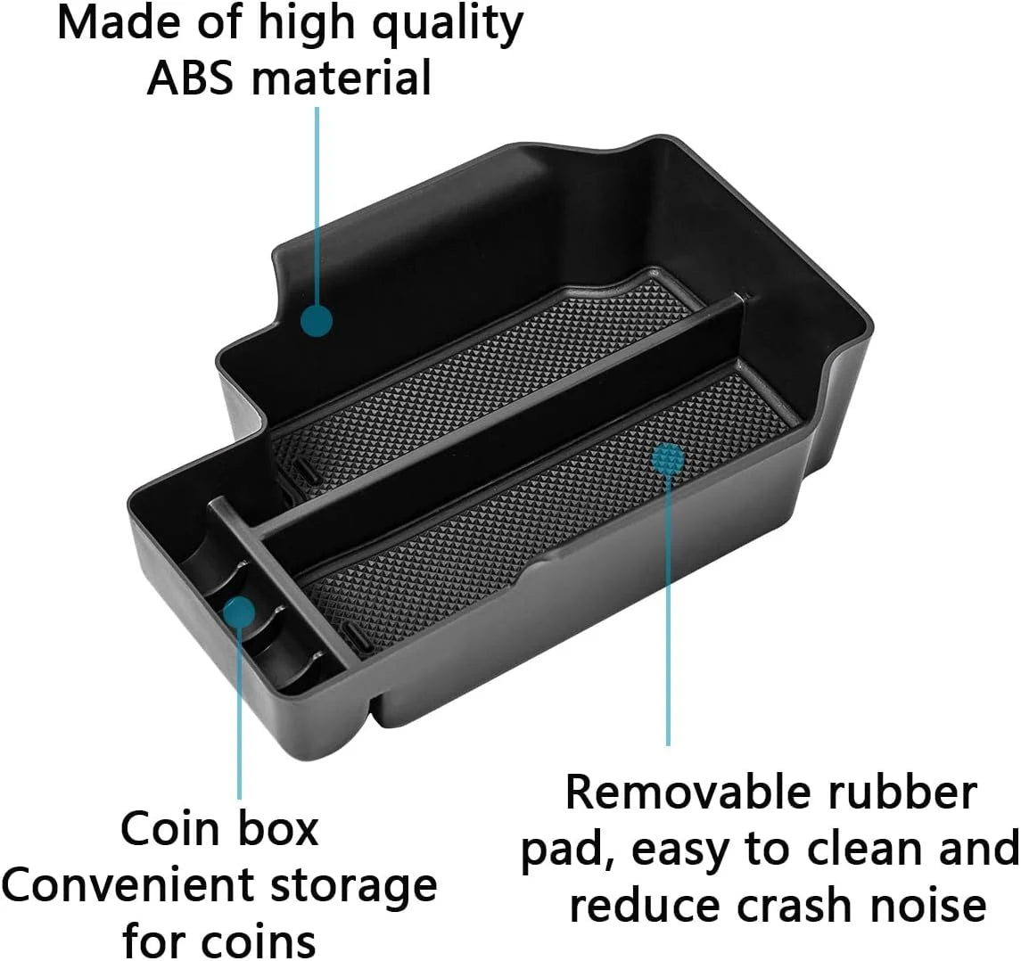 Tray Colorado 2015 EDBETOS Canyon Chevy 2021 Organizer Console 2017 Armrest with 2019 Compatible 2020 2018 2016 Box, Center Secondary GMC 2022 Storage Glove Accessories Black