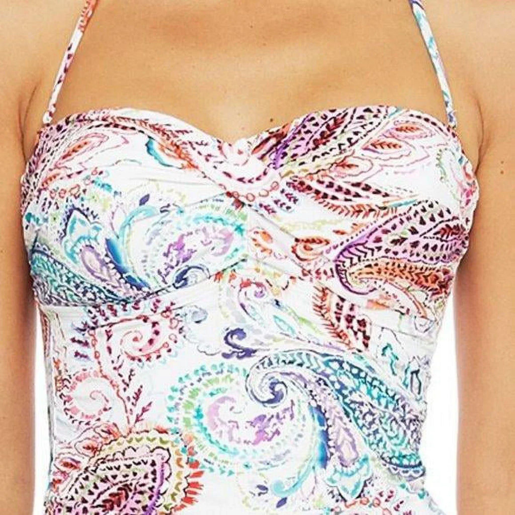 Paisley Top, Swim US Captiva WHITE 4 Ralph Lauren Lauren Tankini Twist-Front