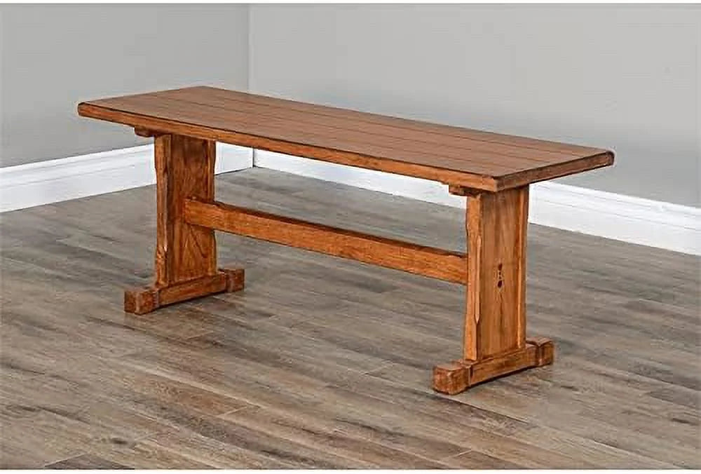 Oak 18.5" Farmhouse in LLBIULife Rustic Bench Wood Nook Side Sedona Mindi