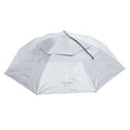 Double Head Fabric Rain Strip, Layer Hat, 37.4" Cap Folding Silver Uxcell OD Oxford Umbrella Sun with
