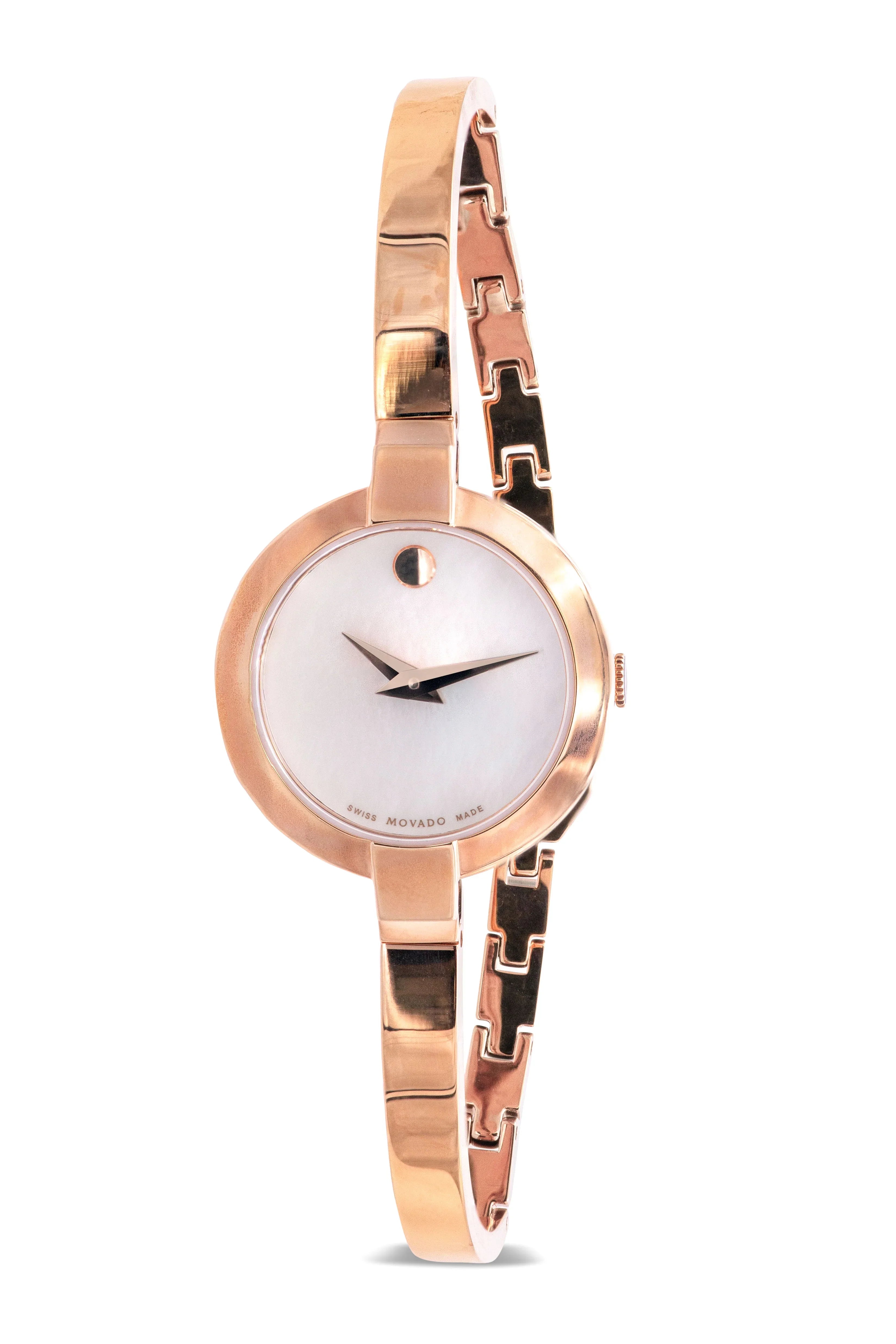 Bela of Movado Mother Dial Pearl White Ladies Watch 0607082