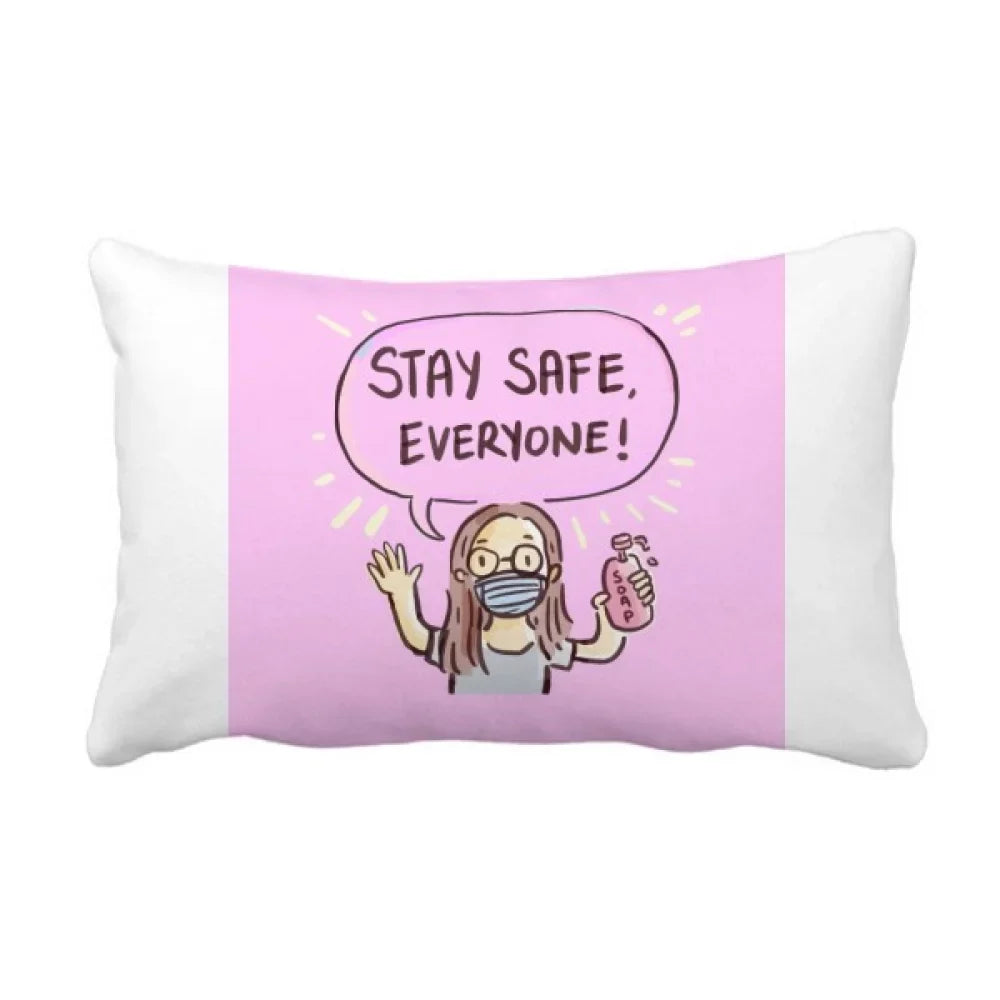 Everyone Cushion Lumbar Stay Facehead Home Throw Pillow Insert Respirator Safe Cover Decoration