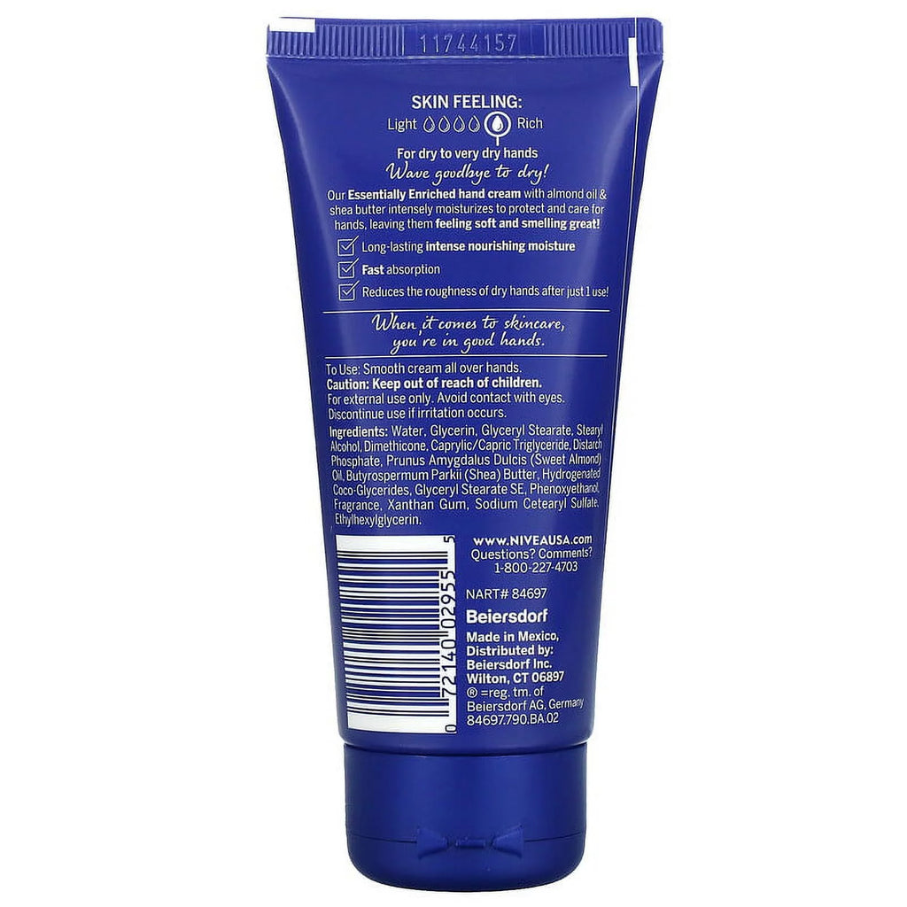 g) oz & Essentially Hand (74 Butter, Almond Nivea, Shea 3 of Pack Oil Enriched 2.6 Cream,