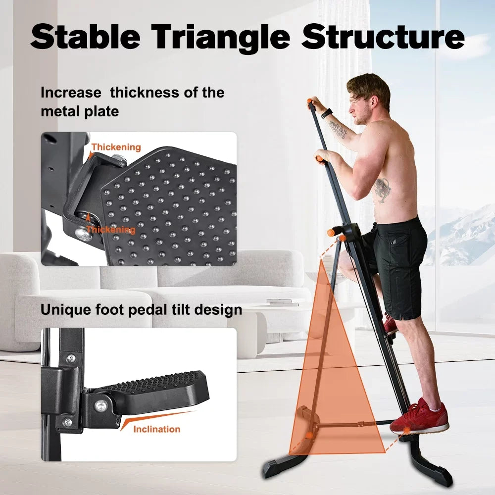 5 Climber Levels Display with Gym Exercise Sports Machine LCD Relife Home for Vertical Adjustable