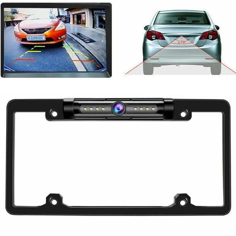 Cars - Cam Universal IP68 Viewing View for Camera Night Angle Waterproof KingFurt - Wired 170° American Backup Vision - Rear