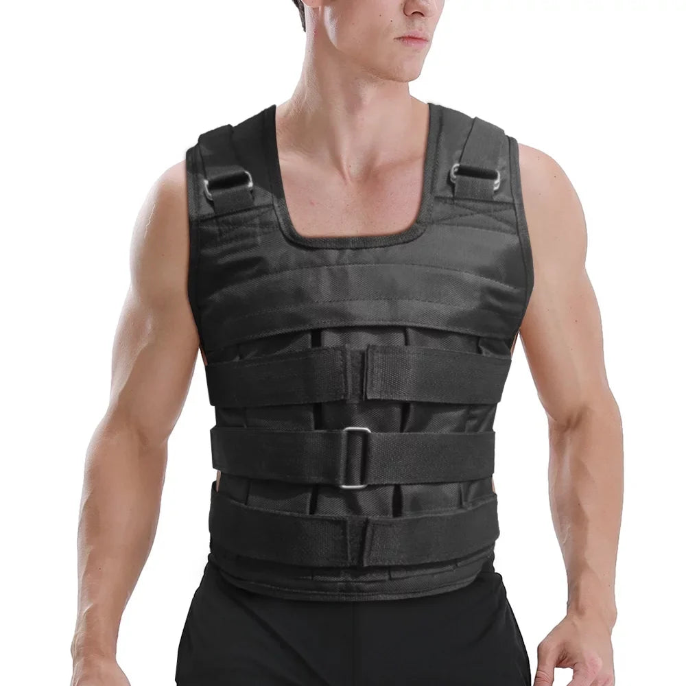 Vest 50kg Oxford Weighted Adjustable Nebublu - Training Load, Strength Cloth Max. Weight Jacket,