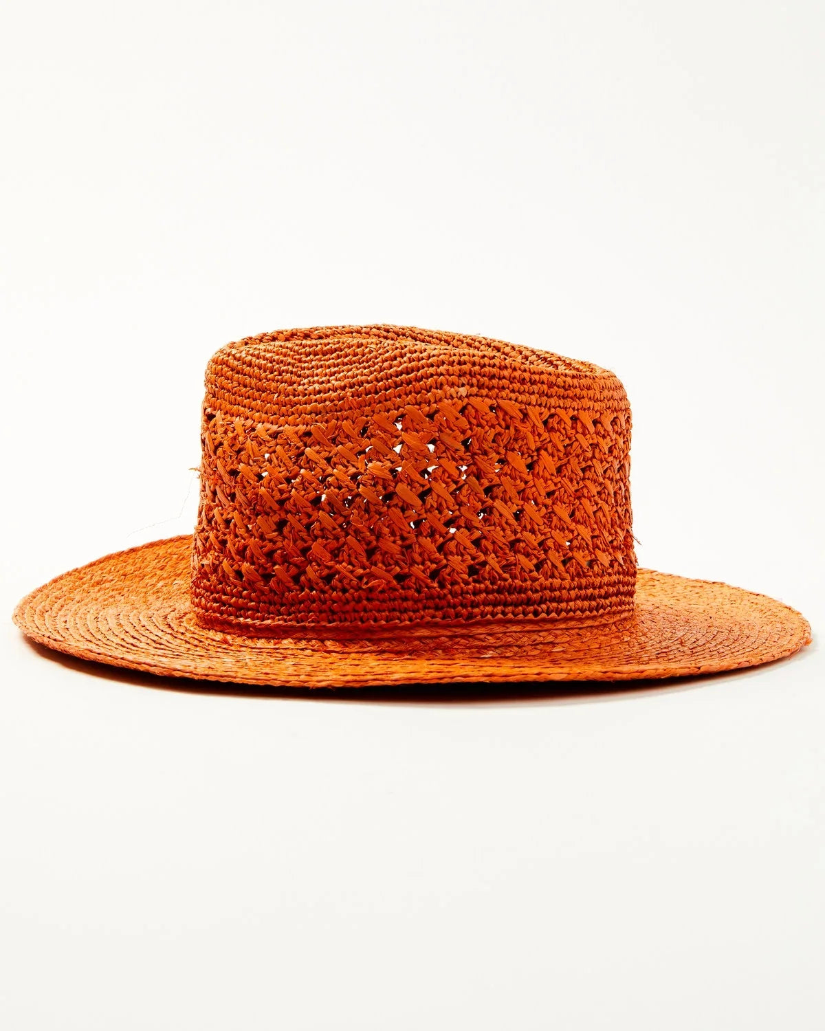 One Straw Fedora Shyanne Size Vented Women's Copper Rust