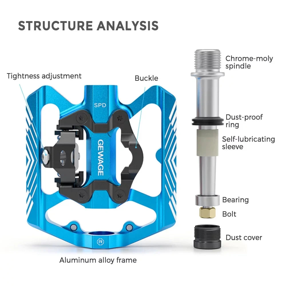 Transfer Reflector, with Mountain Bike Aluminum, Improved Lightweight Pedals
