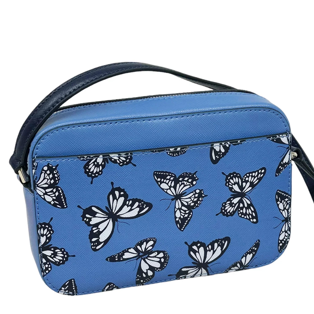 Sky Staci Crossbody Bag Blue Mini Kate Multi Spade Zip Camera Butterfly