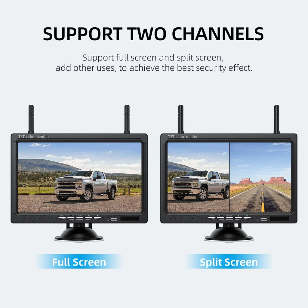 IR IP69 for Backup Inch Camera RV/Trailer/Truck/Van Vision Wireless 7 eRapta HD AWT7 Waterproof 1080P Monitor Night