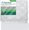 MERV HVAC Pleated 20x24x4 Filters 8 Filterbuy Furnace AC Air (3-Pack)