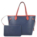 Blue Leather Tote LOUIS VUITTON Neverfull Pre-owned Shoulder Epi Bag PM