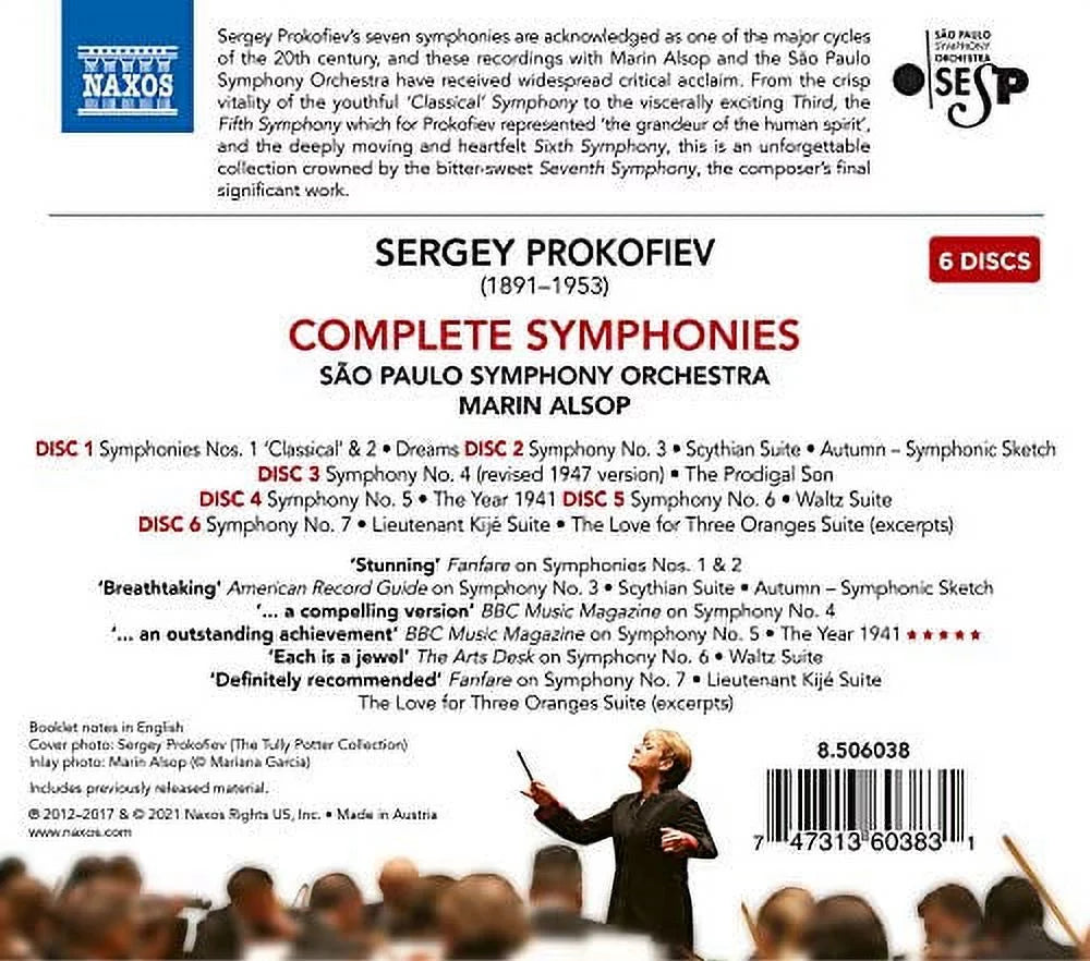 '- Prokofiev: Alsop Paulo Sao / / Classical Symphonies - Prokofiev - CD Symphony Complete