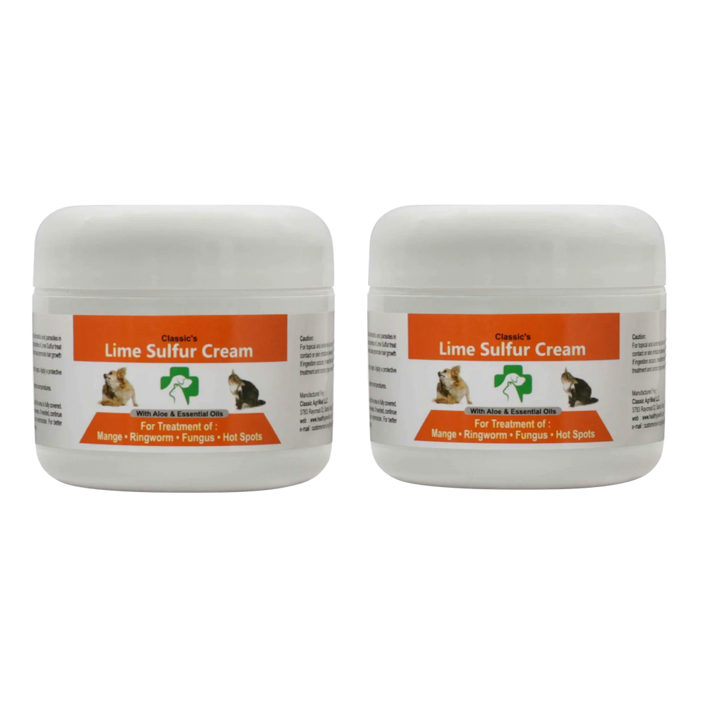 Ointment Life (2 Cat, Paw Ointment oz Skin 2) - Lime Horse for Healthy (2 (2 Skin x oz - Cream Dip Safe Dog, and - 2 Care Dry Pet Sulfur x Itchy Kitten, for Pet 2) Puppy, Jars) x oz