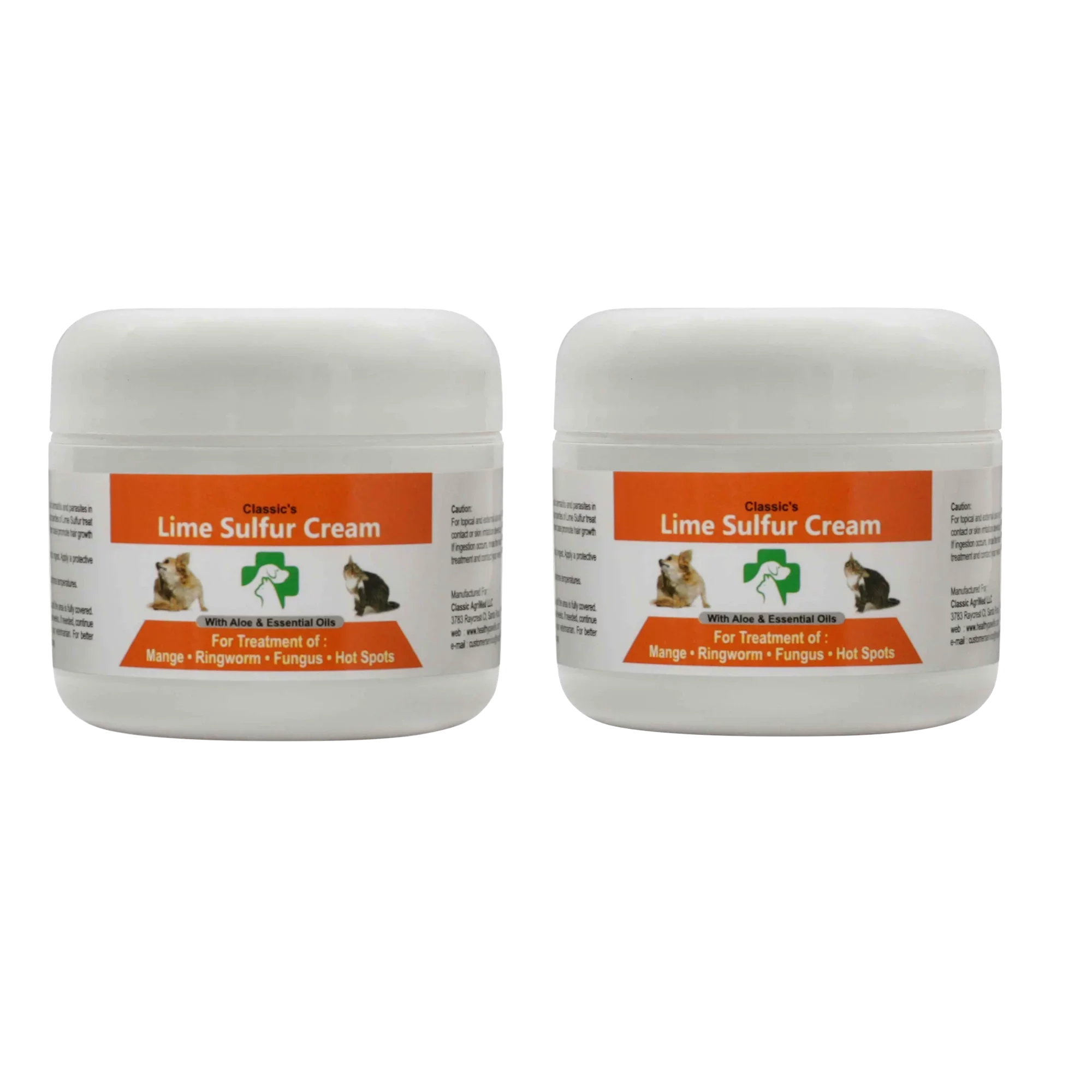 Ointment Life (2 Cat, Paw Ointment oz Skin 2) - Lime Horse for Healthy (2 (2 Skin x oz - Cream Dip Safe Dog, and - 2 Care Dry Pet Sulfur x Itchy Kitten, for Pet 2) Puppy, Jars) x oz