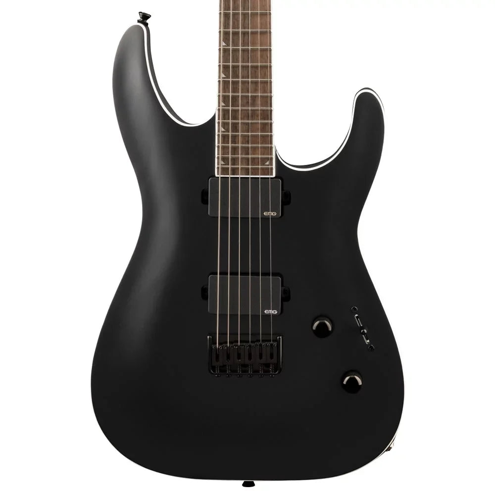 SLA6 Guitar Jackson Baritone Black - Series - X Soloist™ Fingerboard DX Electric Laurel Satin