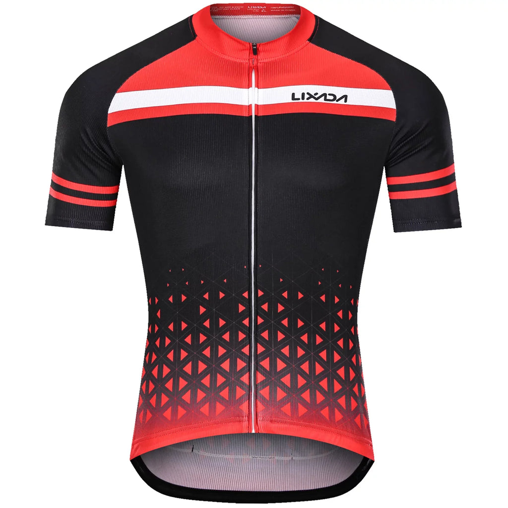 Outfit Shorts Jersey Set Short Men Set Quick- MTB and Padded Breathable Lixada Cycling Sleeve Cycling