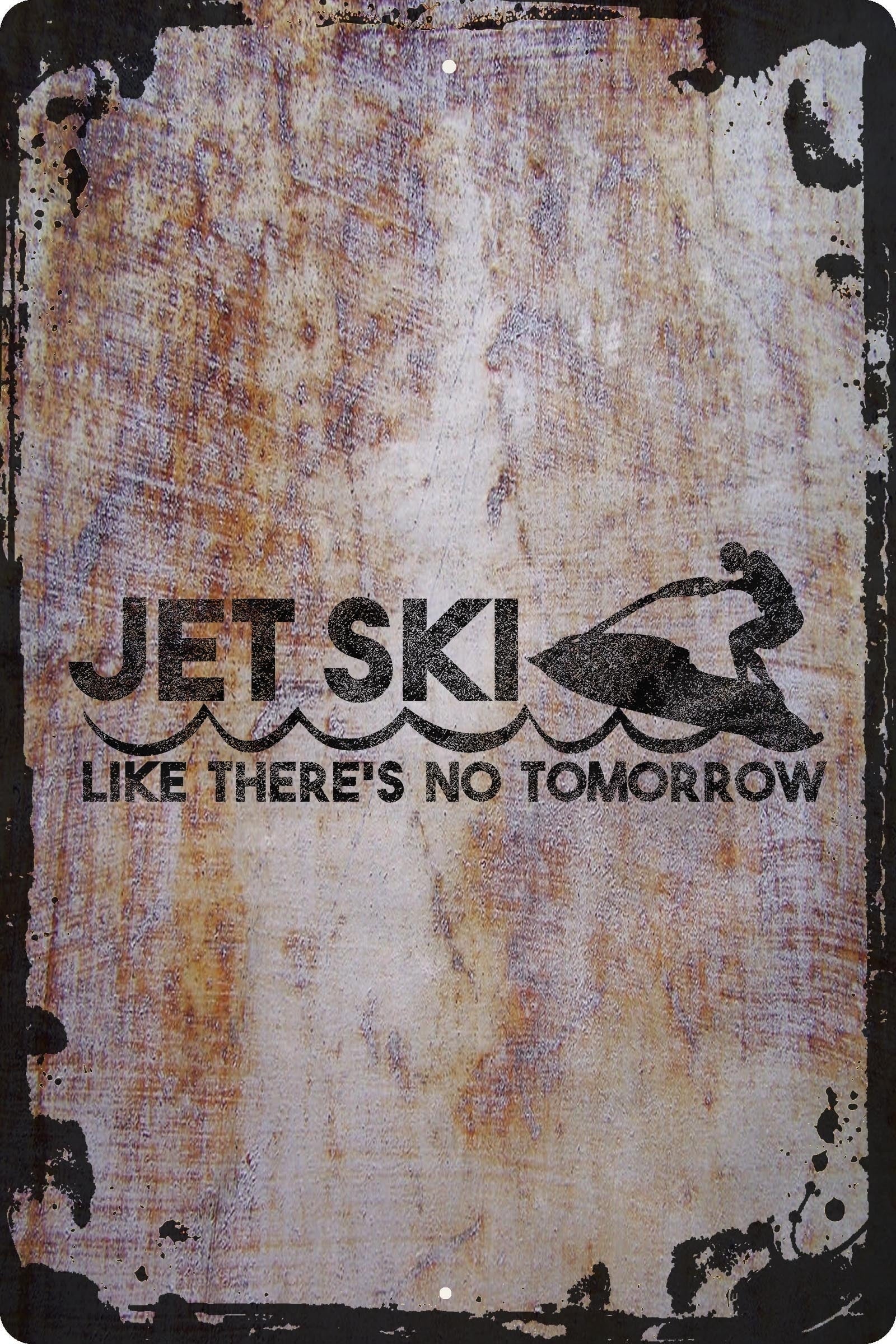 Beige Gift like Inch ski Funny Jet Art 12 Decor 18 watersports Wall tomorrow x there's no waves