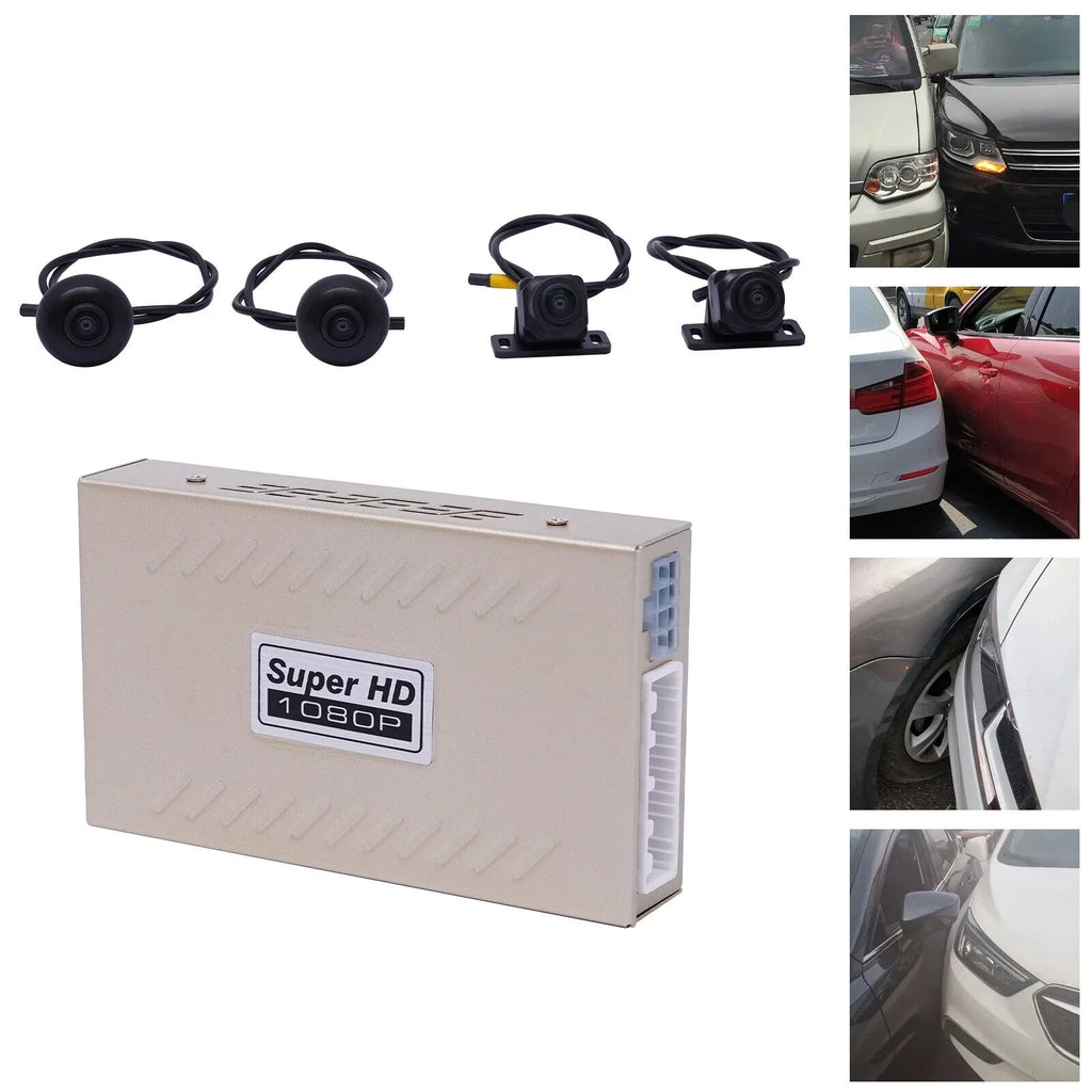 360° Recorder 1080P Night Vision ZhdnBhnos Recording Bird 4-Camera System View Kit Rear Panoramic View DVR Car