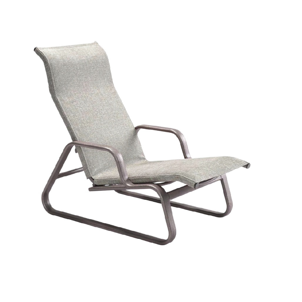 "Moderne Relaxstoel met Verstelbare Rugleuning en Aluminium Frame"