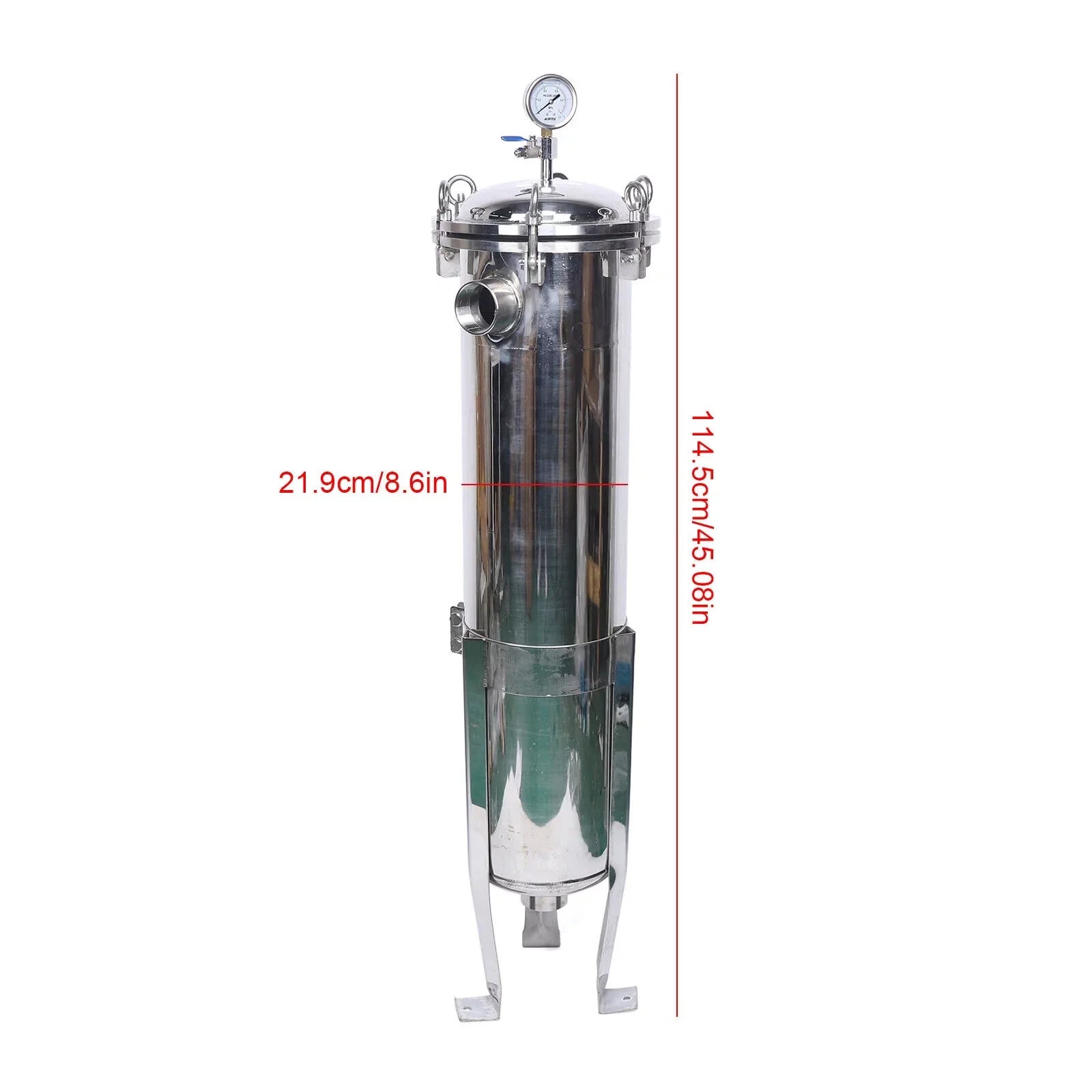 Bag Pressure Steel Filter Stainless 150PSI Filter Housing Industrial 2" Fluid Filter