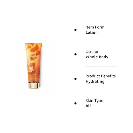 Lotion Honey 3 Fragrant Victoria's Body Set Moisturizing of Toasted Secret