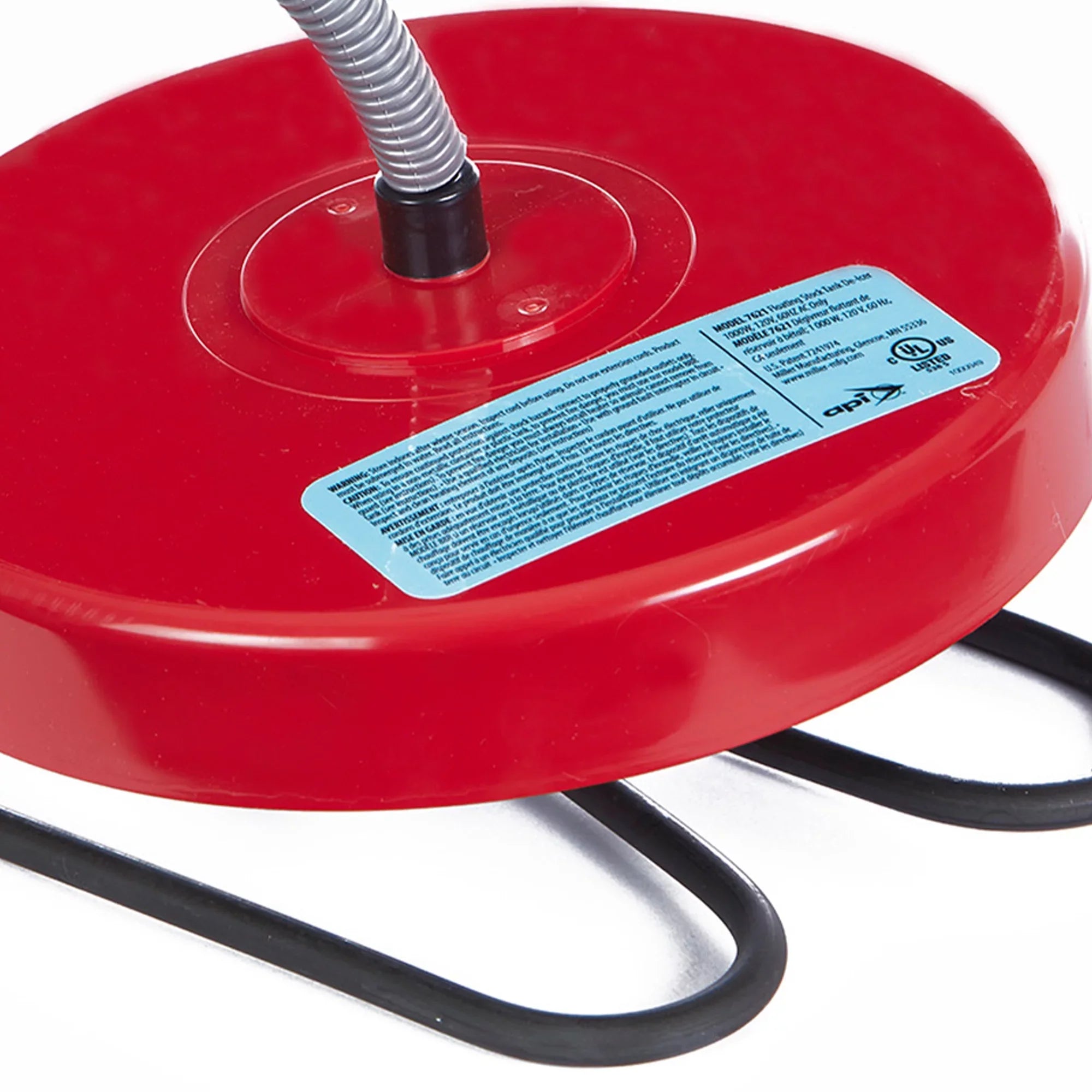 Thermostatic Tank Winter Red Floating & API Heater, Stock 1000 Deicer Watt