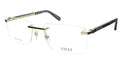 Real Quality Leather with Made Eyewear and Rimless Titanium High ZILLI
