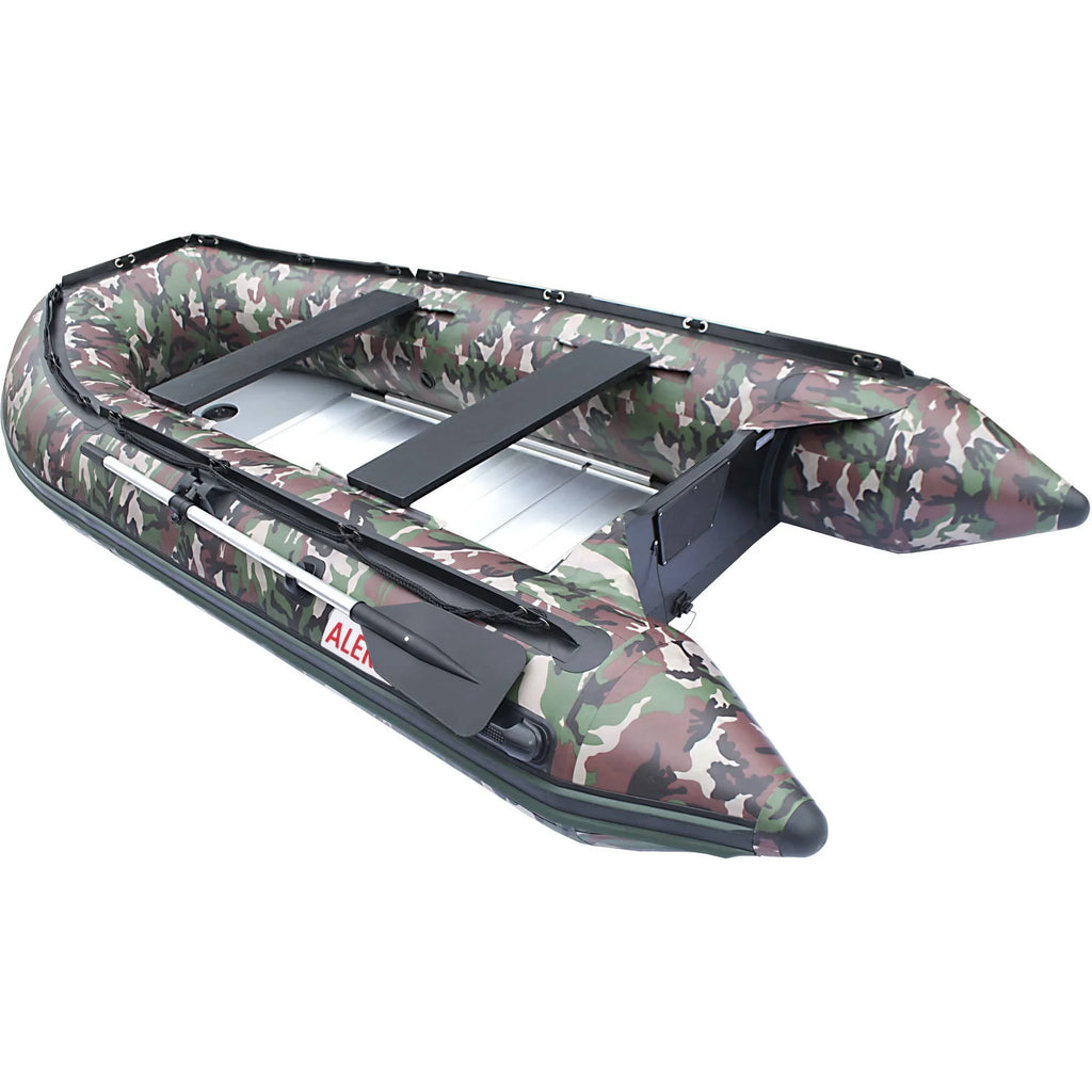Raft Camouflage BT320CM 4-Person ALEKO - Boat Fishing feet 10.5 Inflatable