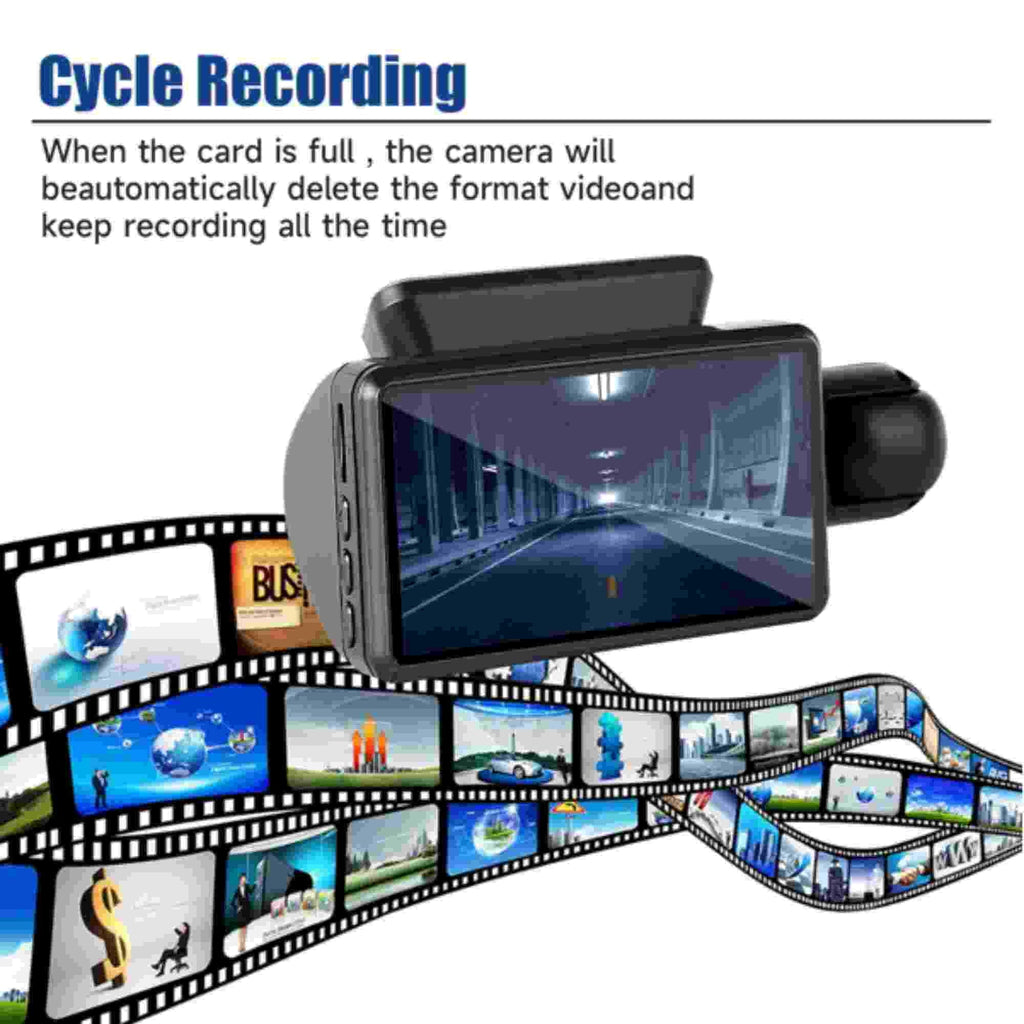 Rear Dash Camera Dual G-Sensor Front Car Recorder DVR Cam Dinling Lens and Video 1080P
