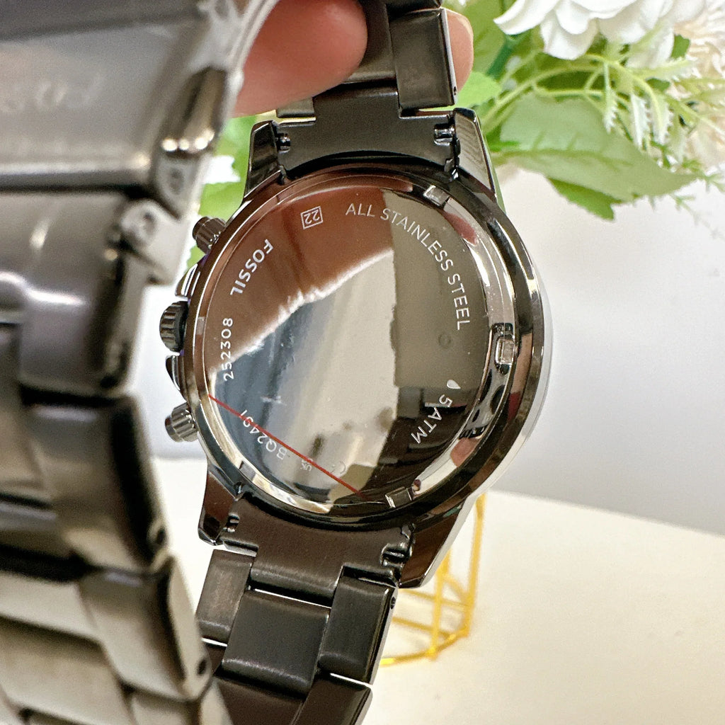 Watch Fossil Smoke BQ2491 Stainless Multifunction Steel Bannon
