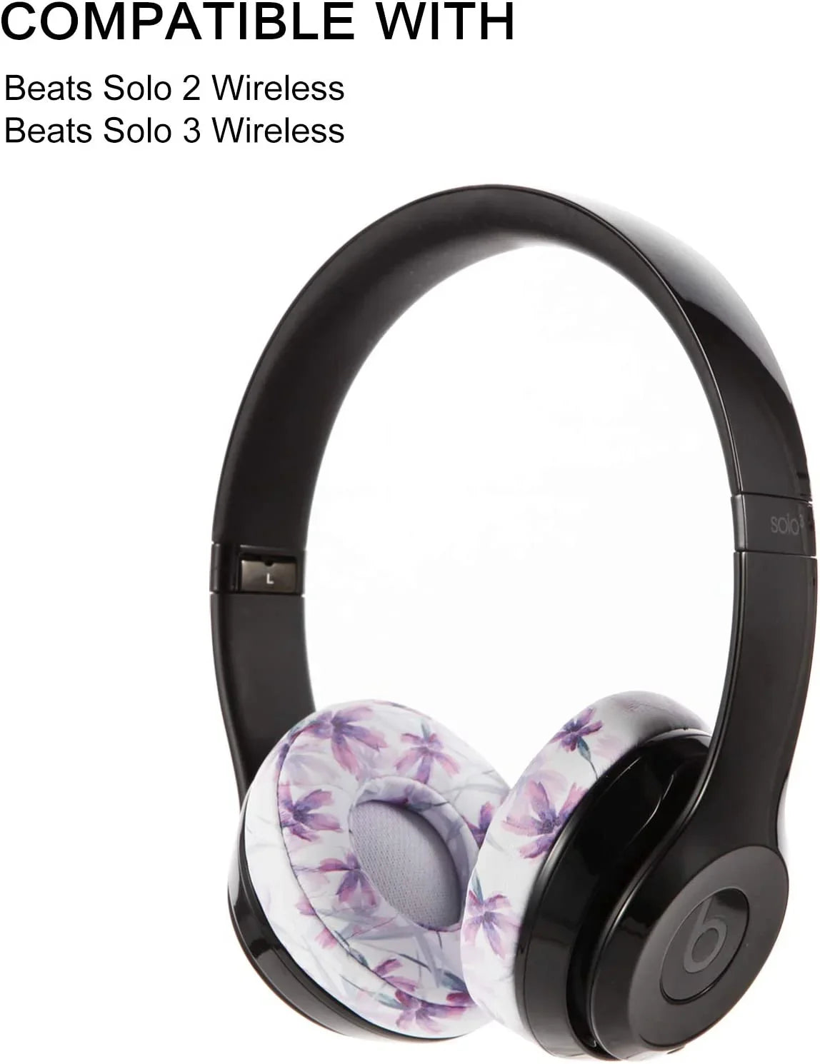 & with Beats Noise 3 earpads Cushions Memory Isolation with 2 Compatible Ear Ear Pads,Replacement Solo Foam