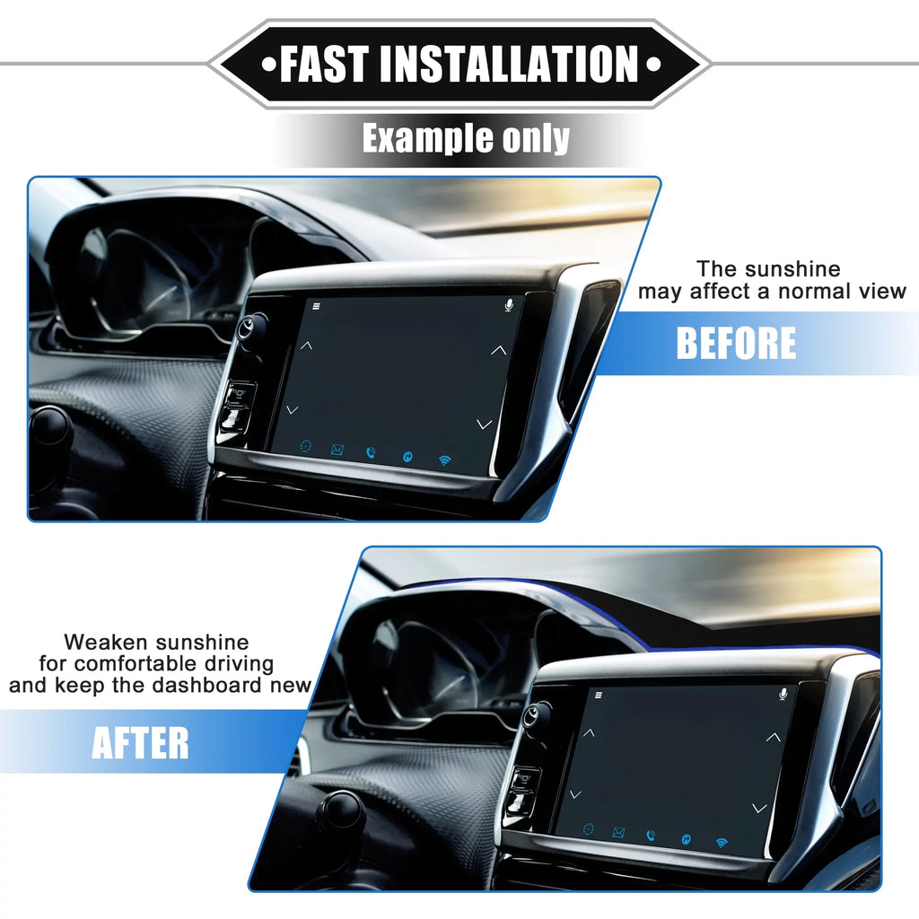 Bargains Dashboard Mat Polyester 1999-2003 Center Black Unique F150 Ford Car Blue for Protective Console Cover