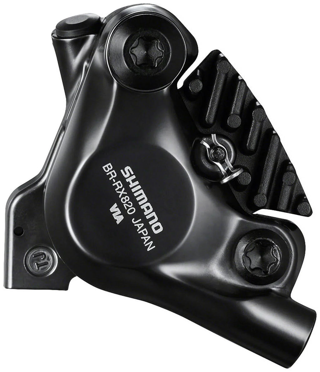 BR-RX820 Front, Shimano Brake for (Assembled Disc - Caliper for 140/160mm Flat-Mount, Rotor Hydraulic GRX W/Bracket