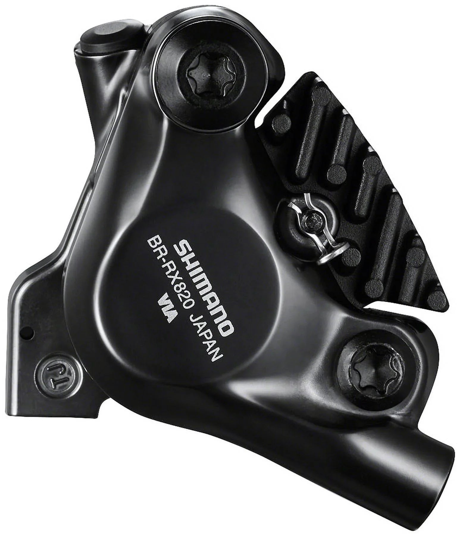 BR-RX820 Front, Shimano Brake for (Assembled Disc - Caliper for 140/160mm Flat-Mount, Rotor Hydraulic GRX W/Bracket