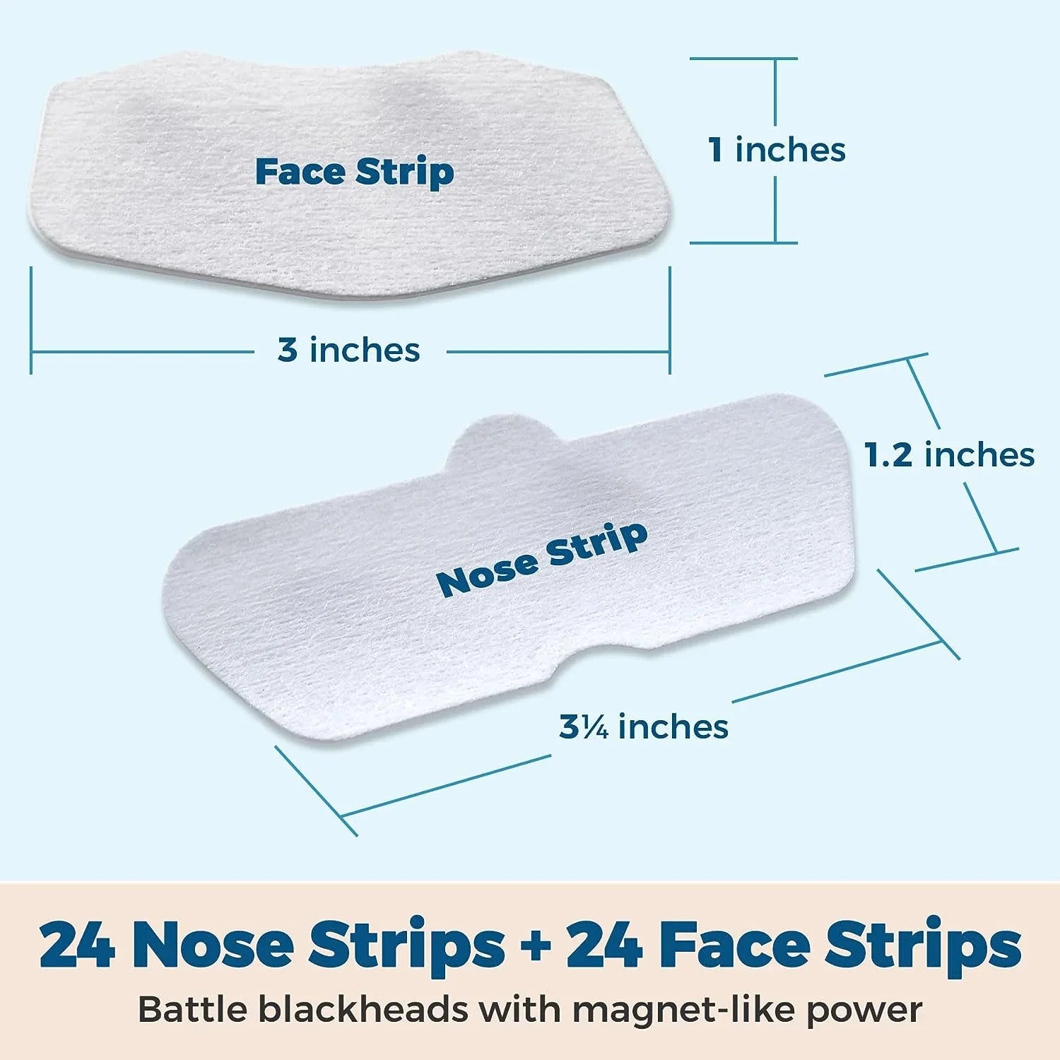 Sensitive Pore 48 Cleansers Strips Pack, Deep Facial Strips Combo MEDca Cleansing