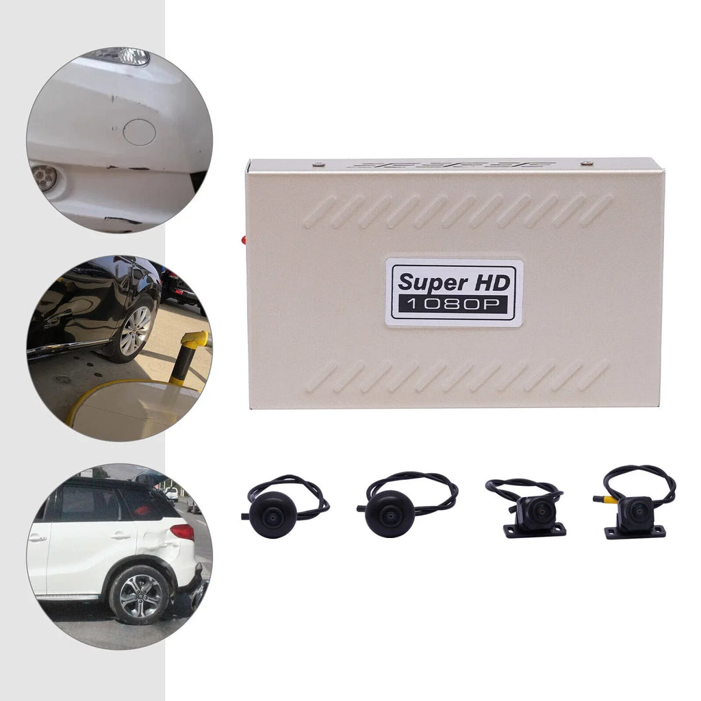 for 1080P Surround View 360 Recording Dash Degree Bird Rear DVR Miumaeov Car System Cars Kit 4-Camera Cam View