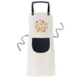 Bib BBQ Music Apron Kitchen Pocket Pinafore Adjustable Spain Flamenco Food Cotton Linen